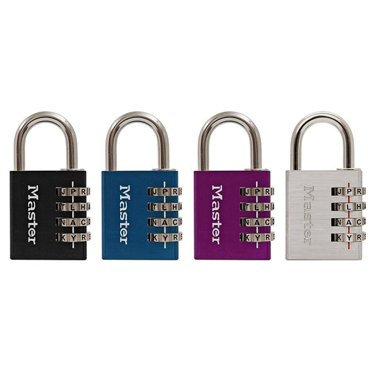 Master Lock Set Your Own Word Combination Padlock, 1-9/16" (40mm), Assorted Colours (643DASTWD)