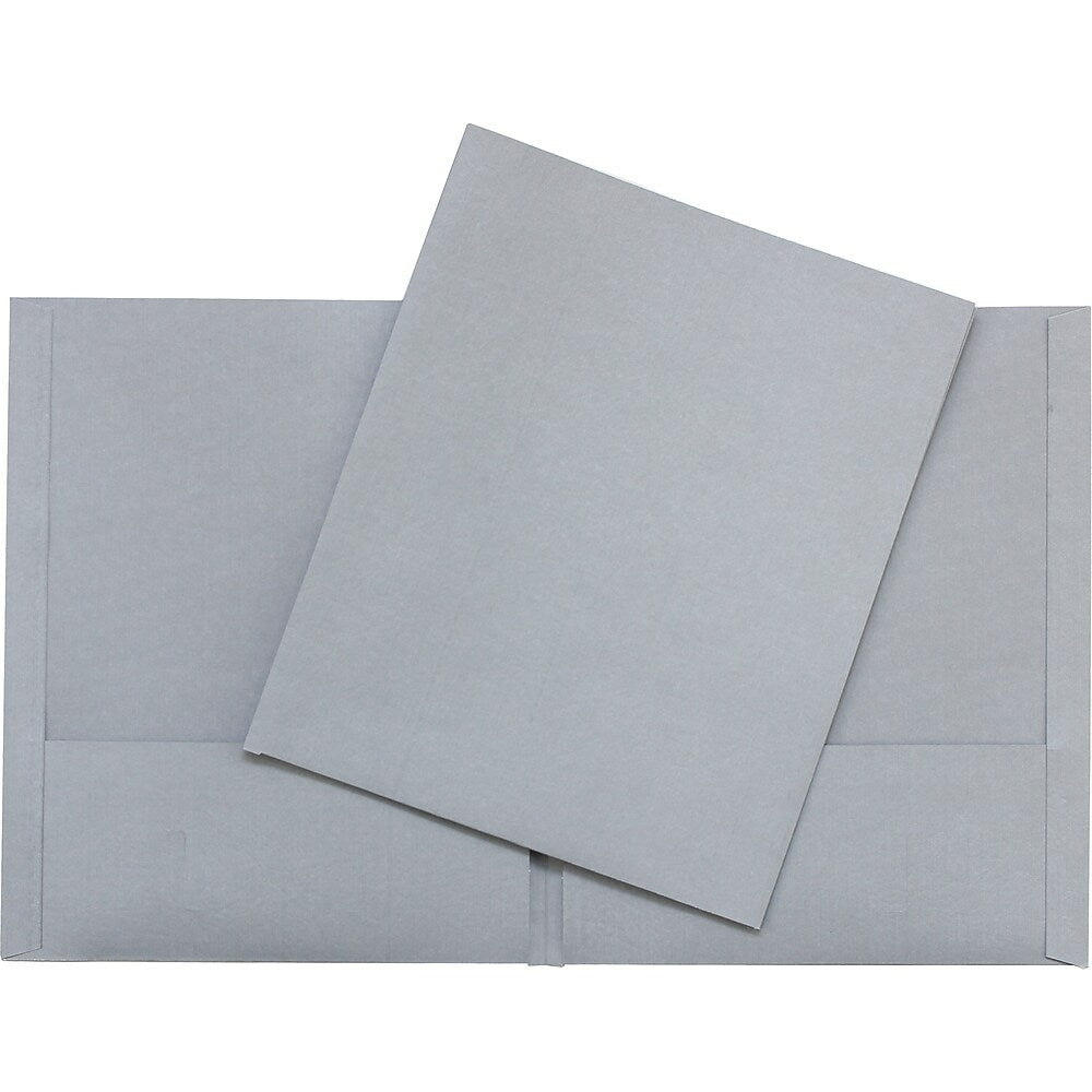 Hilroy Twin Pocket Portfolio - Letter-Size - Grey