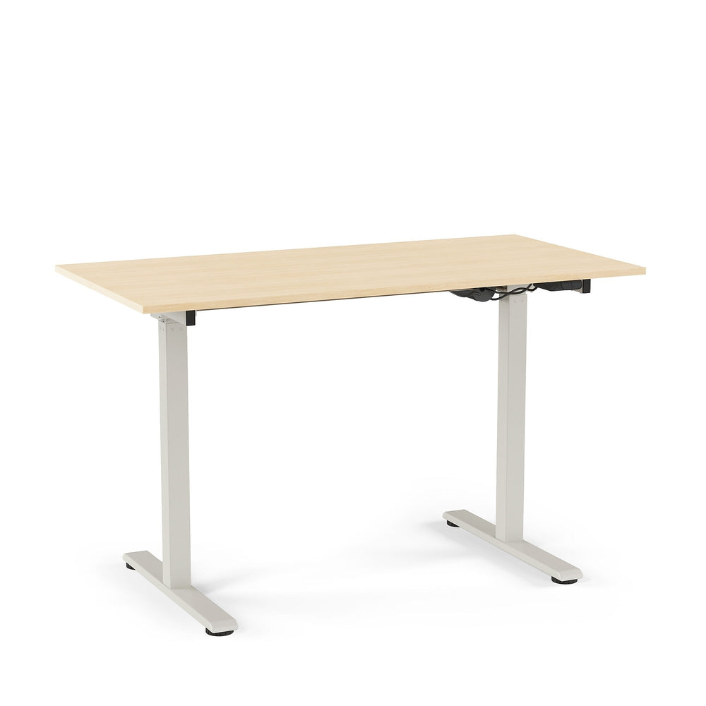 Bureau debout réglable Union &amp; Scale Essentials 29-48"H - Bois beige