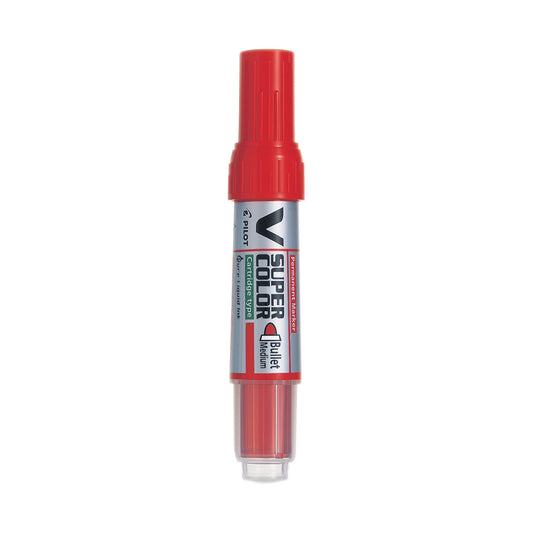 Marqueur permanent Pilot BeGreen V Super Colour - Pointe ogive moyenne - Rouge