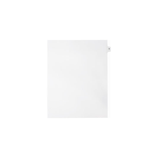 Onglets Sterling Alpha Singles, lettre B, blancs, format lettre, coupe 1/15e, paquet de 25