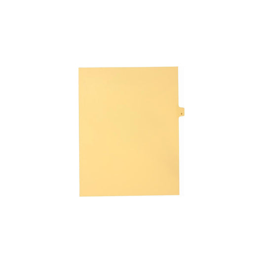 Onglets numériques Sterling Singles, n° 9, chamois, format lettre, coupe 1/25e, paquet de 25
