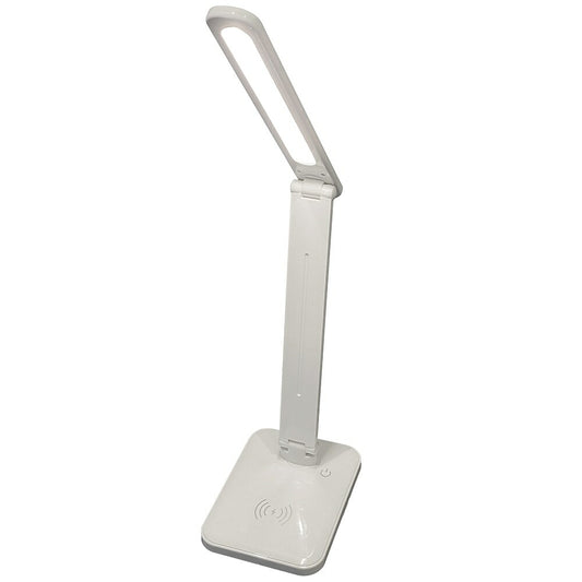 Simply LED Desk Lamp with Wireless Charger - White