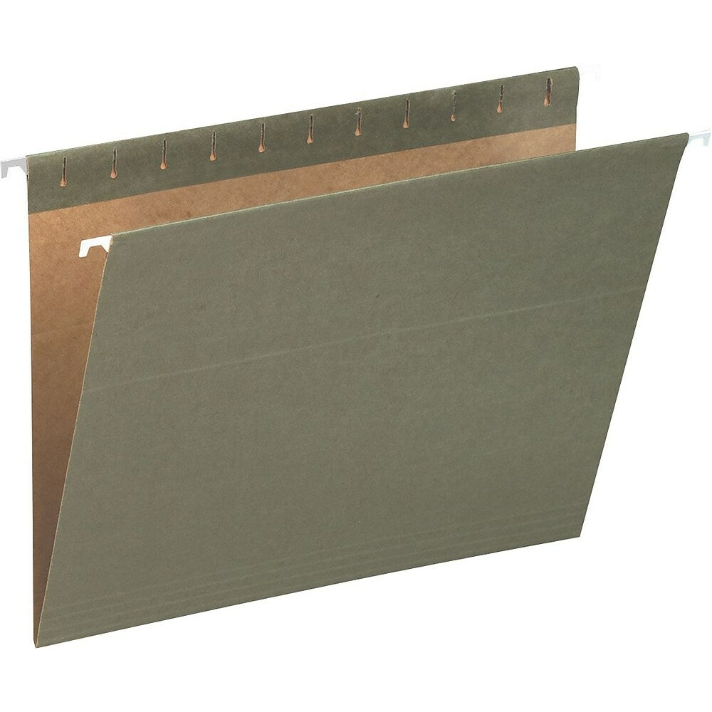 Chemises suspendues vertes standard Staples - Format légal - Paquet de 25