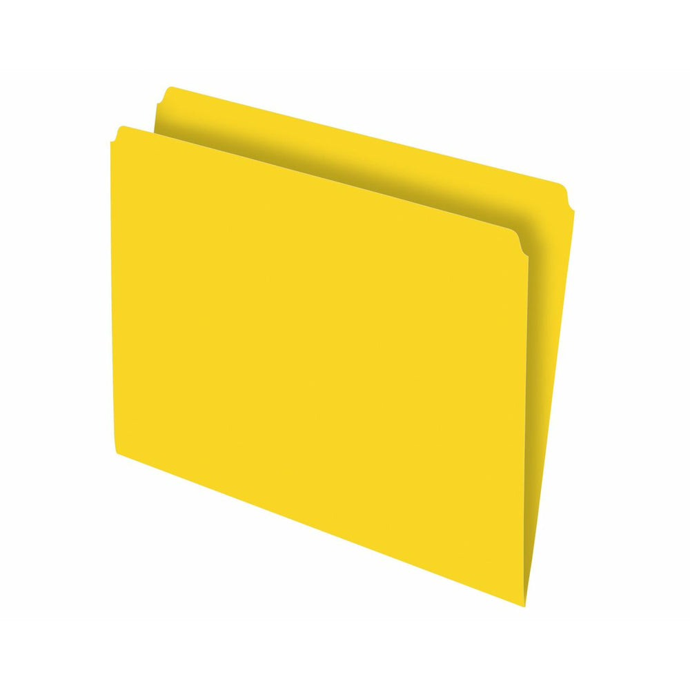 Chemise droite jaune Pendaflex - Format lettre - Paquet de 100