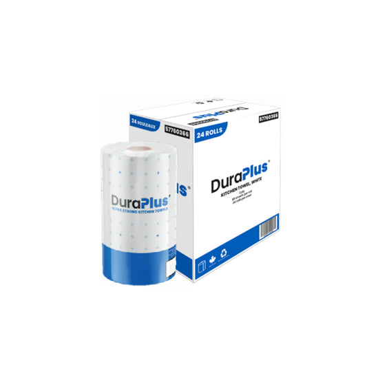 DuraPlus 2-Ply Kitchen Towel - 85 Sheets/Roll - 24 Pack
