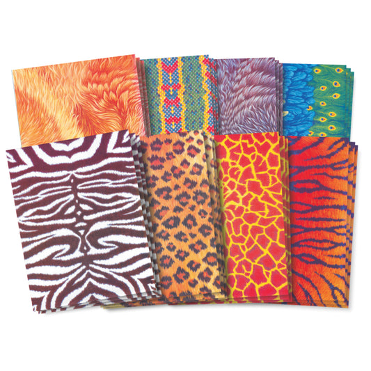 Roylco Amazing Animal Craft Paper, 22 x 28 cm, 8 Designs, 40 Sheets/pkg.