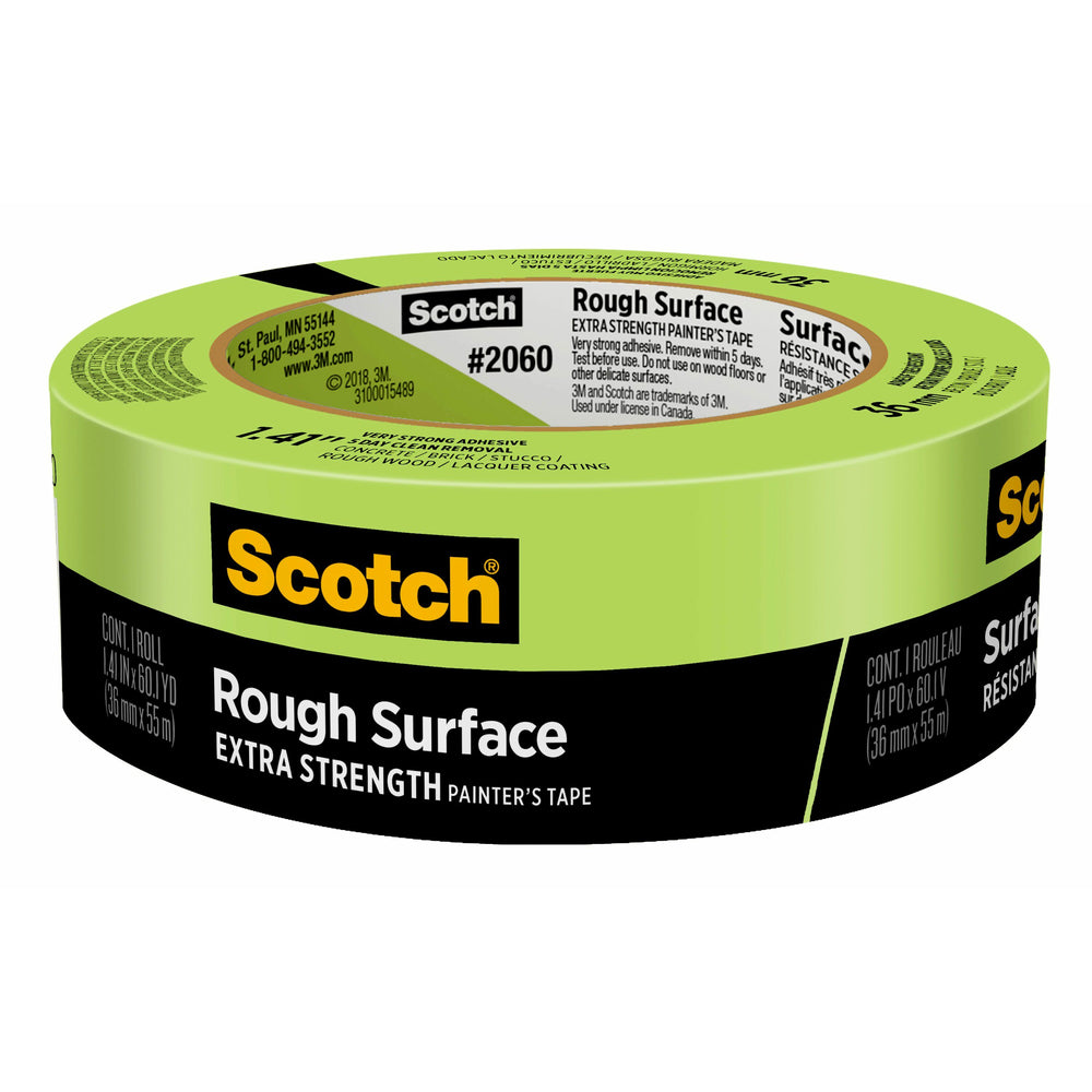 Ruban de peintre pour surfaces rugueuses Scotch - 36 mm de large x 55 m de long