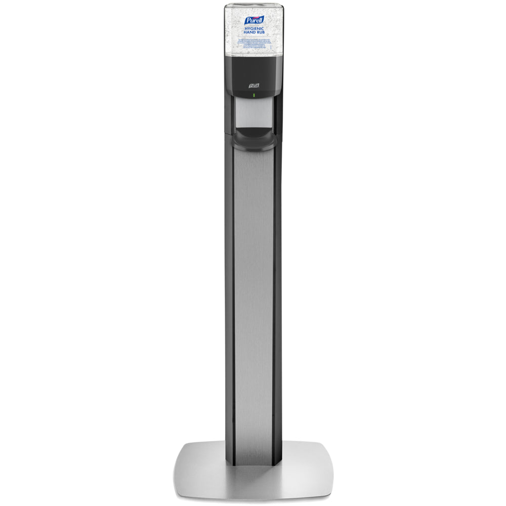 Purell Messenger ES8 Graphite Panel Floor Stand with Dispenser - Graphite