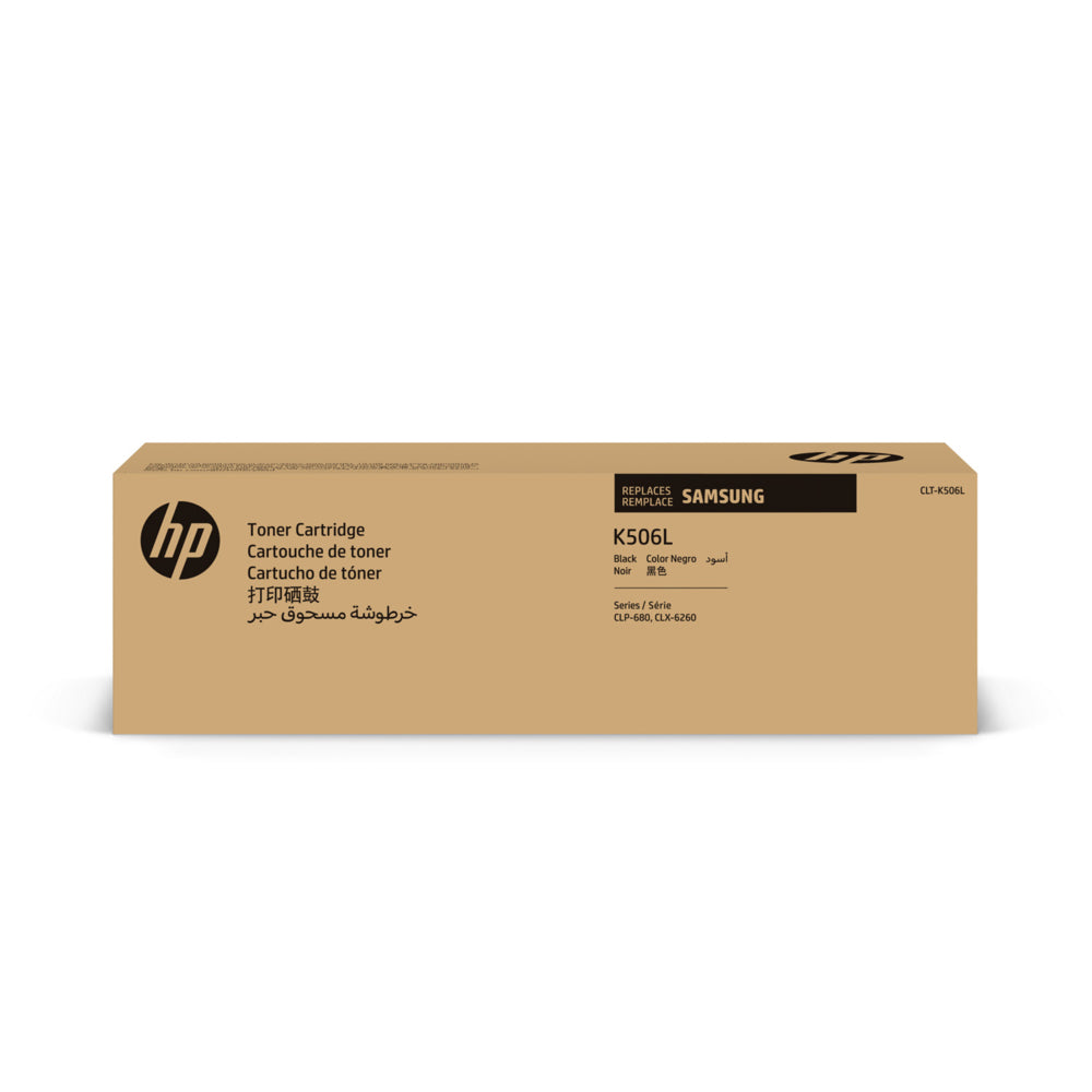 HP CLT-K506L Toner Cartridge for Samsung Printers - High-Yield - Black (SU175A)
