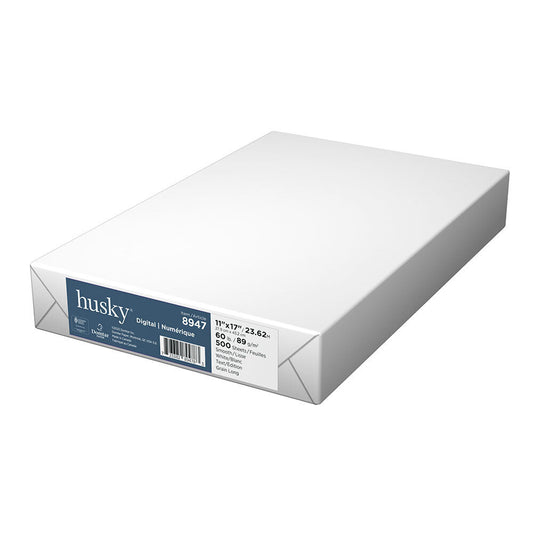 Domtar Husky Digital Opaque Multipurpose Paper - 60 lb - 11" W x 17" H - White - Smooth - 500 sheets