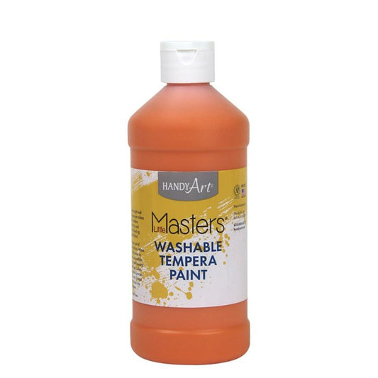 Little Masters Washable Tempera Paint - 473 ML- Orange