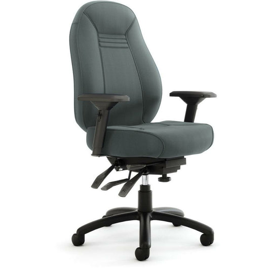 Chaise à dossier haut Obusforme Comfort (Petite), grise