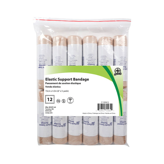 Wasip Elastic Support Bandage - 15cm x 4.5m - 12 Pack