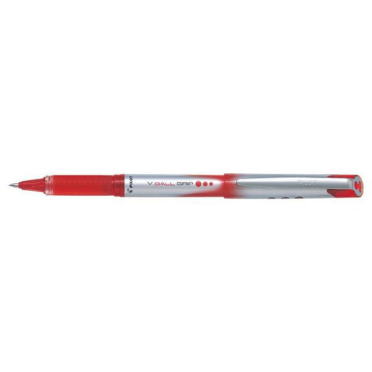 Stylo roller Pilot VBall Grip. 0,7 mm. Rouge. Boîte de 12.