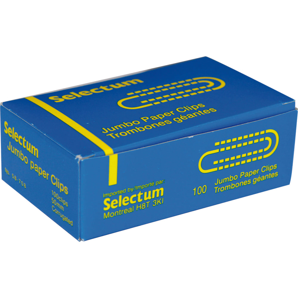 Sotal Jumbo Paper Clips,Size 2, 50mm, 100 / box