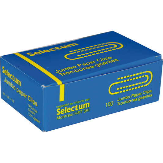Sotal Jumbo Paper Clips,Size 2, 50mm, 100 / box