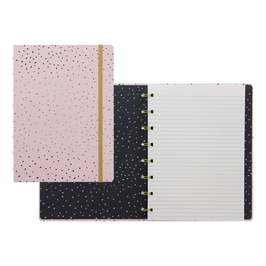 Filofax Confetti Refillable Notebook - A5 Format - 8-1/4" x 5-3/4" - 112 Pages - Rose Quartz