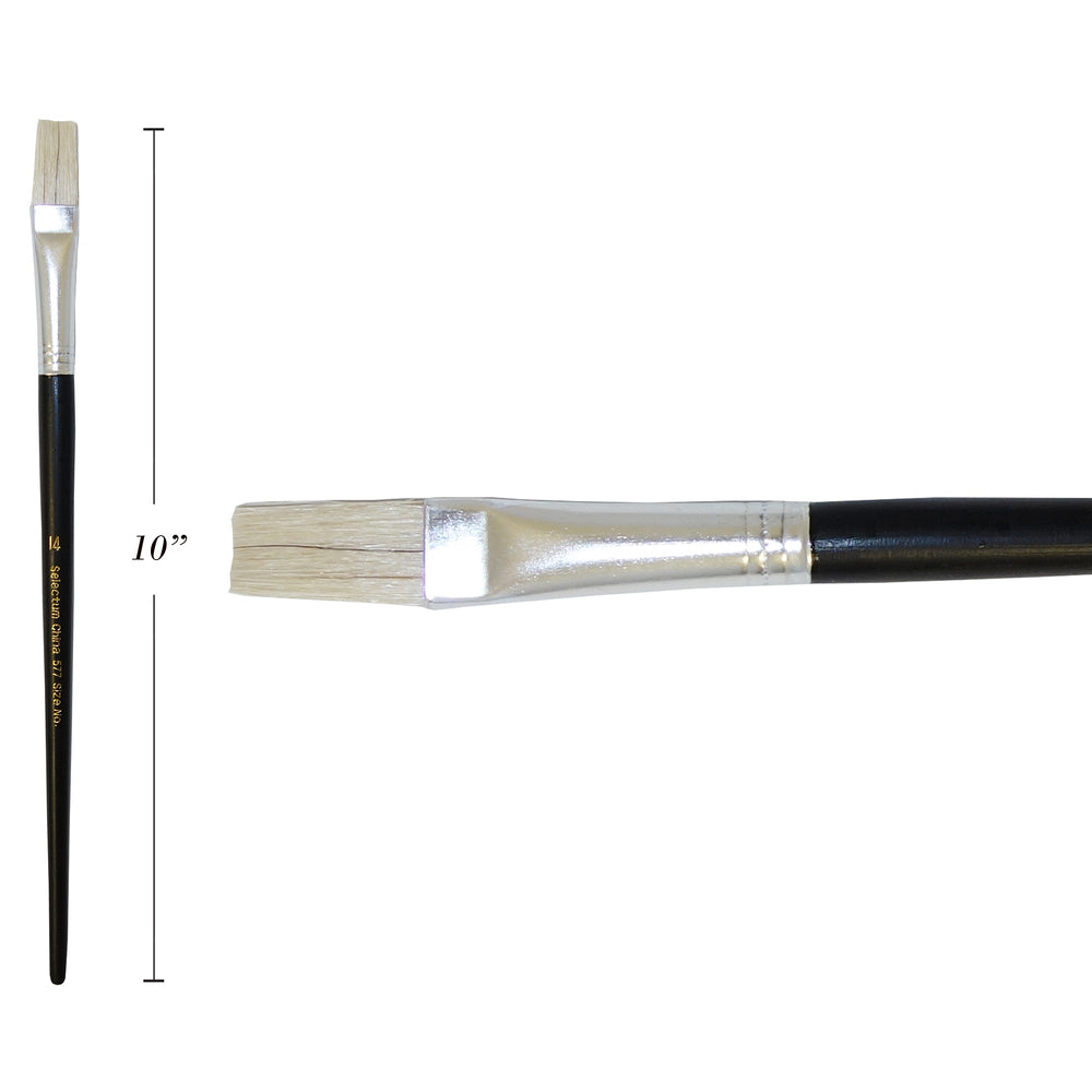 Selectum Paintbrush - Flat - Hog Hair - #14