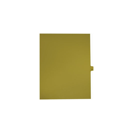 Onglets numériques Sterling Singles, n° 14, chamois, format lettre, coupe 1/25e, paquet de 25