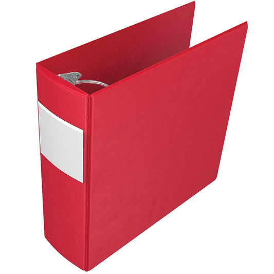Classeur à anneaux ronds robuste Davis Group 3" - Rouge