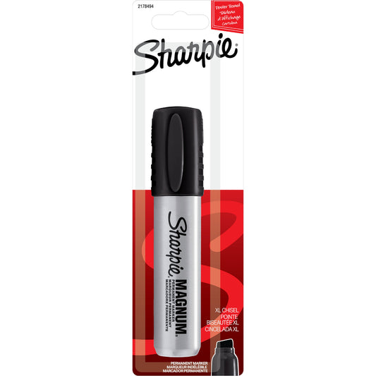 Sharpie Magnum Permanent Marker, Chisel Tip, Black
