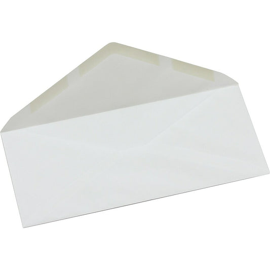 Enveloppes blanches Simply n° 10, 4-1/8" x 9-1/2", gommées, paquet de 50