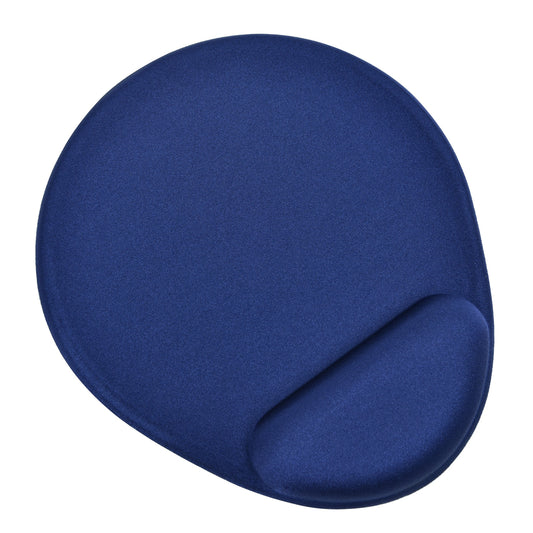 Tapis de souris rond DAC Super-Gel Mini avec repose-poignet - Bleu