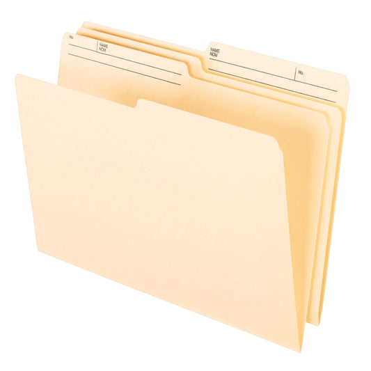 Pendaflex File Folders with 1/2 Cut Tab - Legal Size - 100 Pack