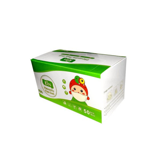 Masques pour enfants avec contour d'oreille bleu non médical, lot de 50 (14,5 cm x 9,5 cm) #TR-F-01