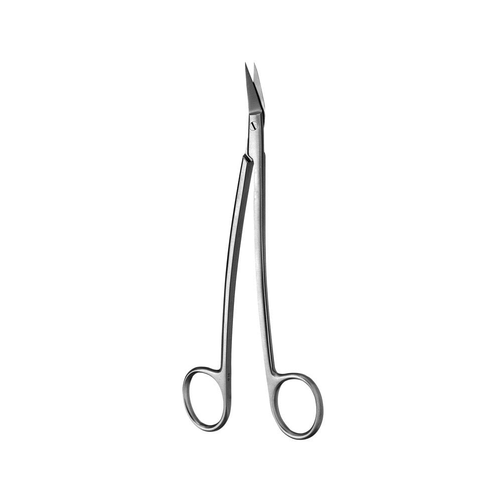 Dean Tonsil & Dissecting Scissor, Angled Blades, S-Shaped, 1 Serrated Blade, Sharp, 17CM - D2D HealthCo.