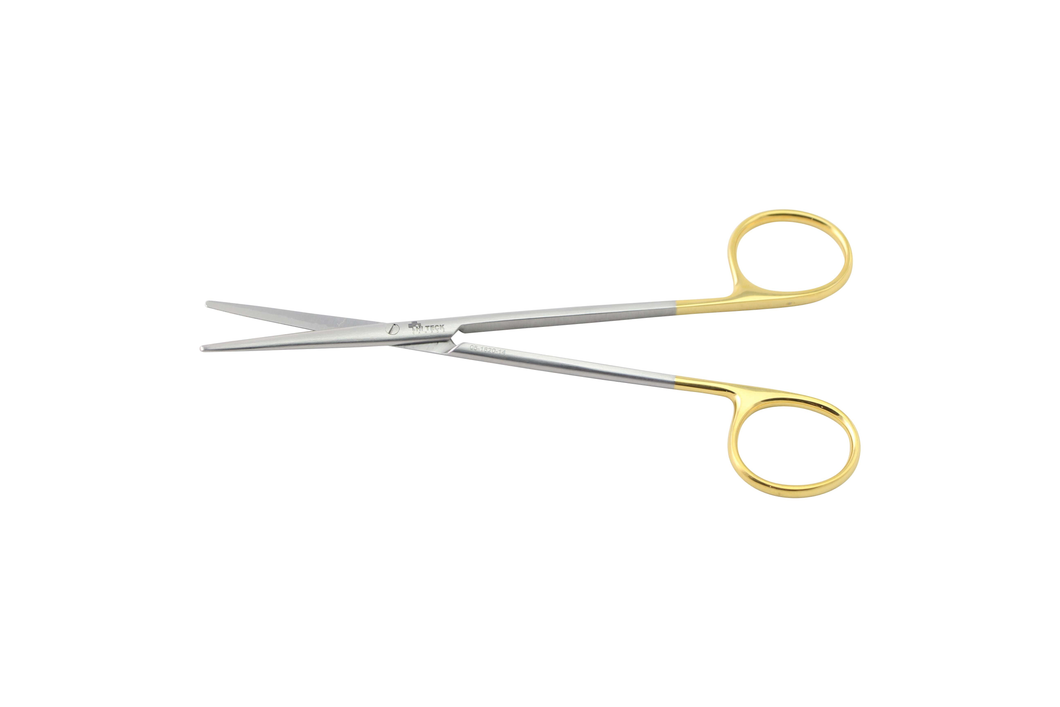 HiTeck Metzenbaum Fine (Delicate) Scissor, Straight, Blunt, Tungsten Carbide, 14.5CM - D2D HealthCo.