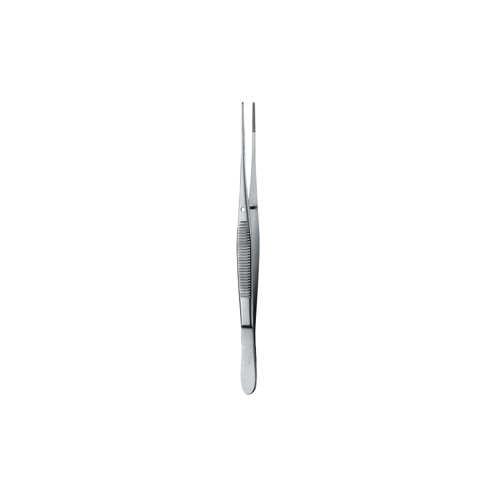 Semken Dressing Forcep, Serrated, Straight, 12CM