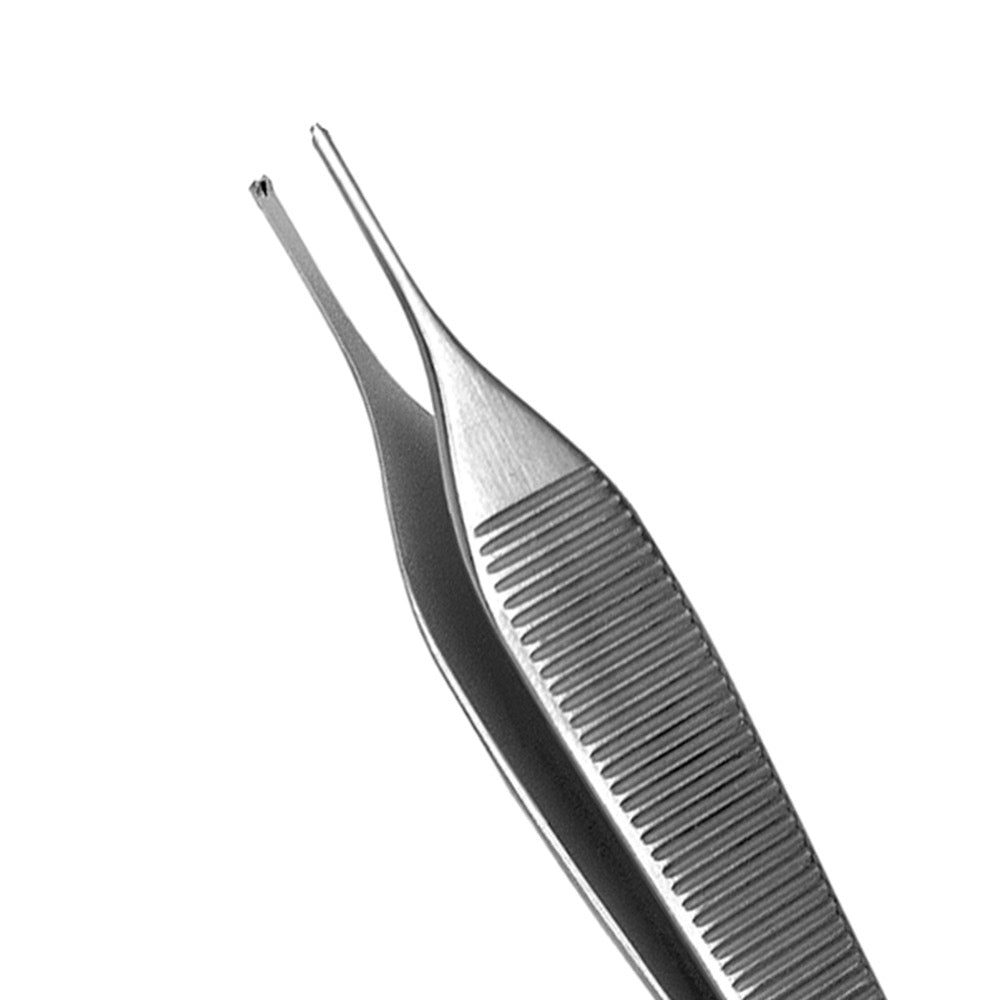 Pinza para pañuelos Adson estándar, 1x2 dientes, 12 cm