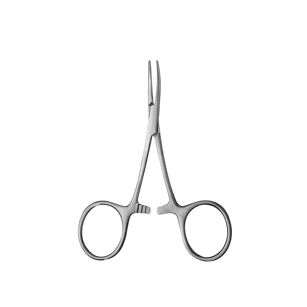 Hartman Mosquito Forcep, Serrated, Curved, 10CM - D2D HealthCo.