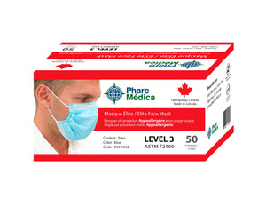 ASTM Level 3 Elite Mask - Box/50 masks - D2D HealthCo.