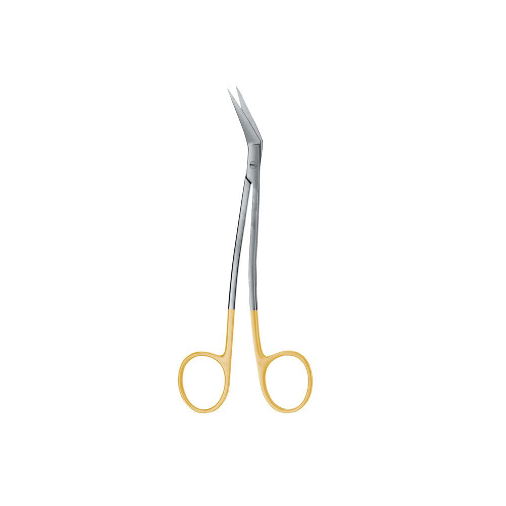 Locklin Scissor, Curved, 16.5CM, 1 Blade Serrated, Tungsten Carbide - D2D HealthCo.