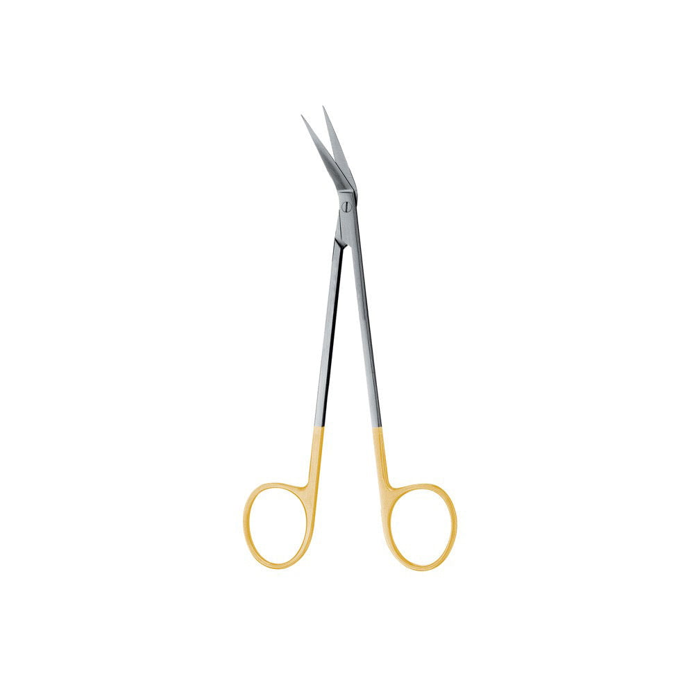 Locklin Scissor, Straight, 16.5CM, 1 Blade Serrated, Tungsten Carbide - D2D HealthCo.