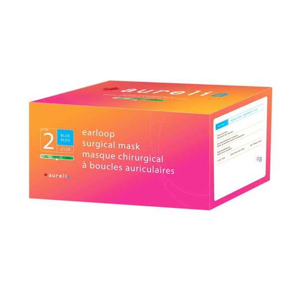 Aurelia Surgical Procedural Masks level 1/2/3 - BOX (50 Pieces) - D2D HealthCo.