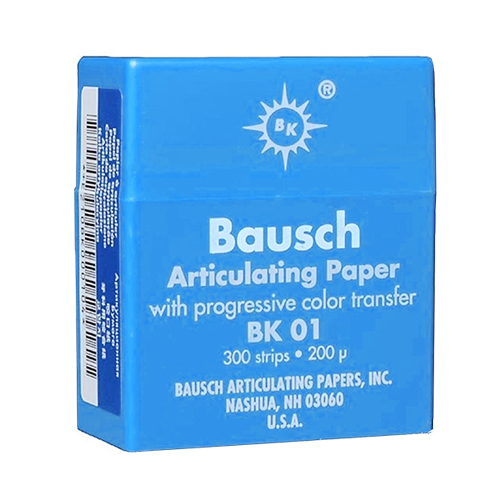 Bausch .008 (200 microns) Bandes de papier articulées BLEUES, 300/boî –  D2D HealthCo.