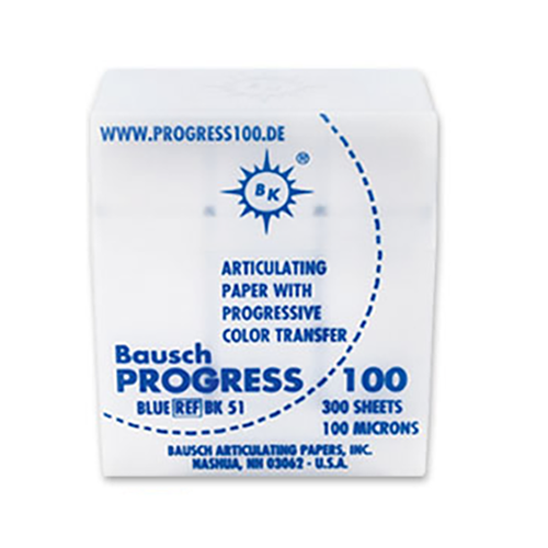 Bausch Progress .004" (100 microns) BLEU Articulé 300/boîte