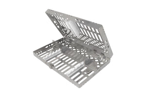 Sterilization Cassette for 5 Instruments, With Adjustable Accessory Area - 202x130x30, Detachable - D2D HealthCo.