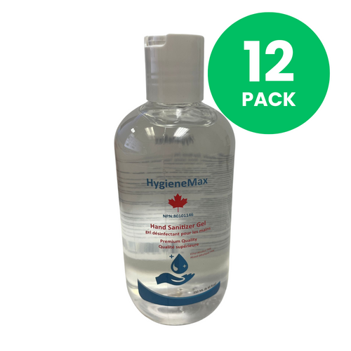 12 Pack of Hygienix Hand Sanitizer Gel 250ml