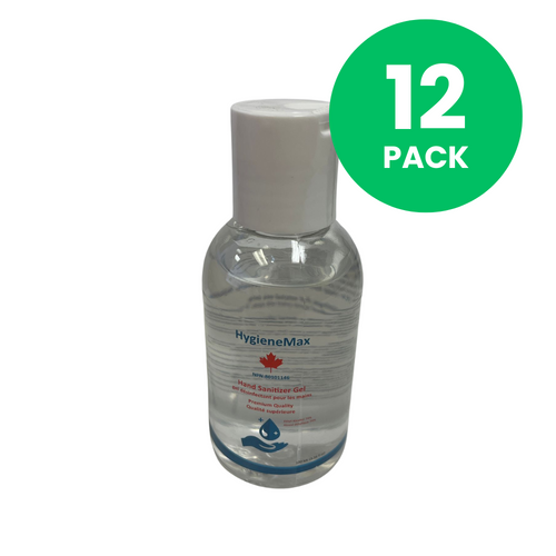 Paquet de 12 gels désinfectants pour les mains Hygienix 100 ml