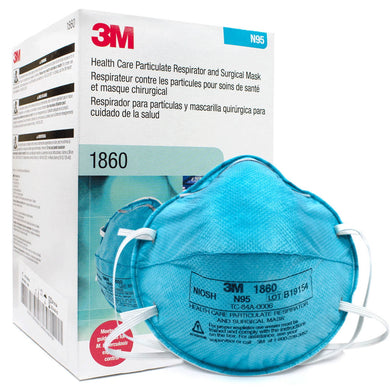 3M™ Particulate Healthcare Respirator 1860 - CASE (120 Pieces) - D2D HealthCo.