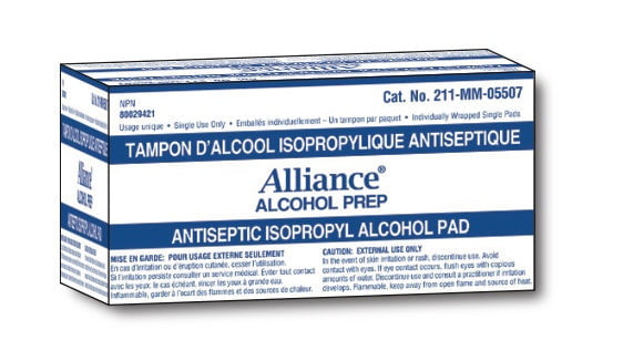 ALCOHOL PREP PADS, STERILE - BOX (200 PIECES) - D2D HealthCo.