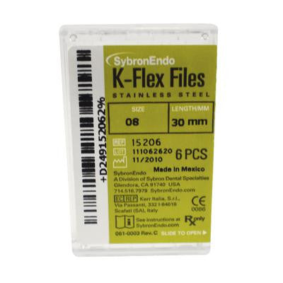K-Flex File 30mm #08 - 40 6/Bx (Sybron Endo)