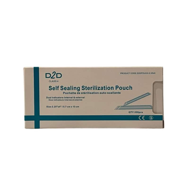 Sterilization Pouches in Multiple Sizes - BOX (200 Pouches) - D2D HealthCo.