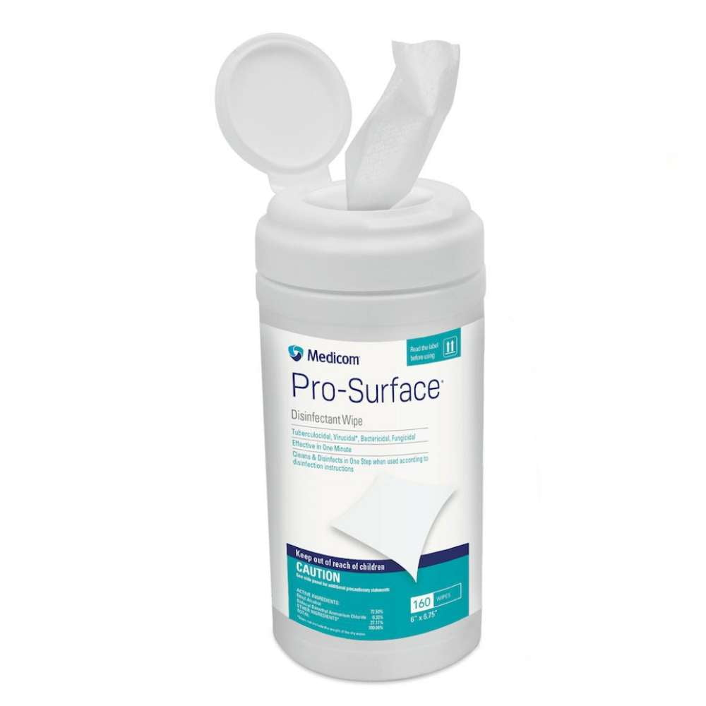 Medicom™ ProSurface Wipes  - CASE (12 canisters) - D2D HealthCo.