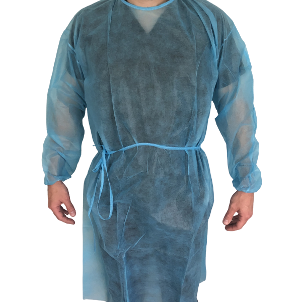 D2D Disposable Isolation Gowns - Elastic Cuff - CASE